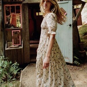 Christy Dawn Cream Floral Maxi Dress